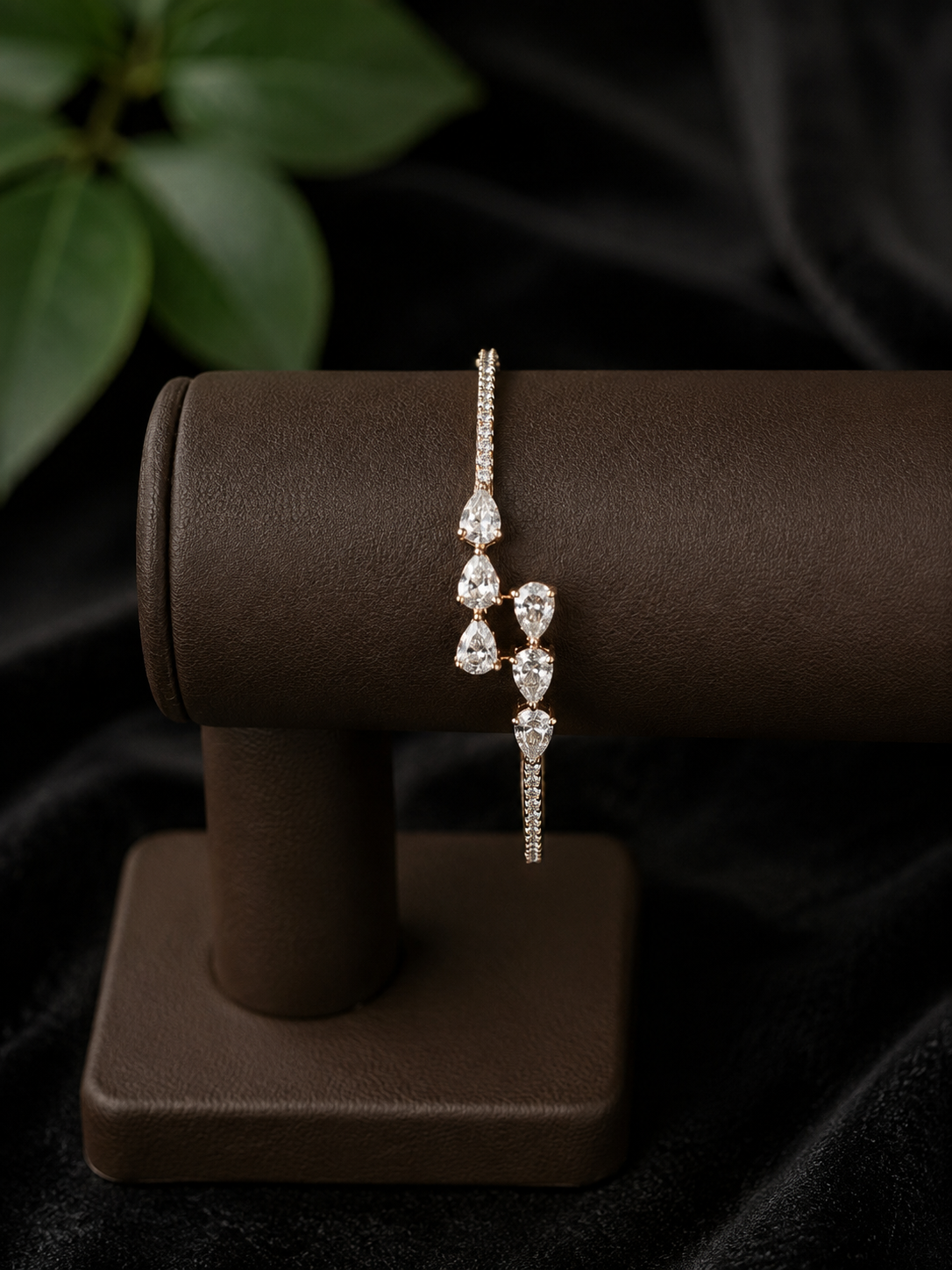Premium diamond finish party wear openable bracelet product code B227