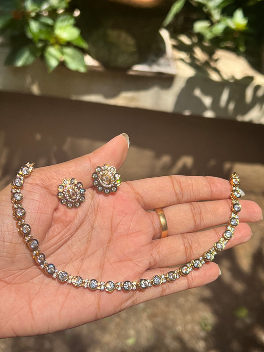 Premium best seller ad simple Kundan necklace product code 1194
