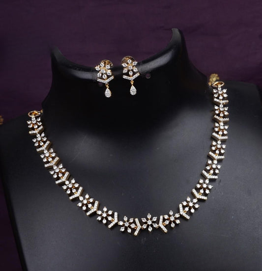 Premium diamond finish ad necklace product code 505