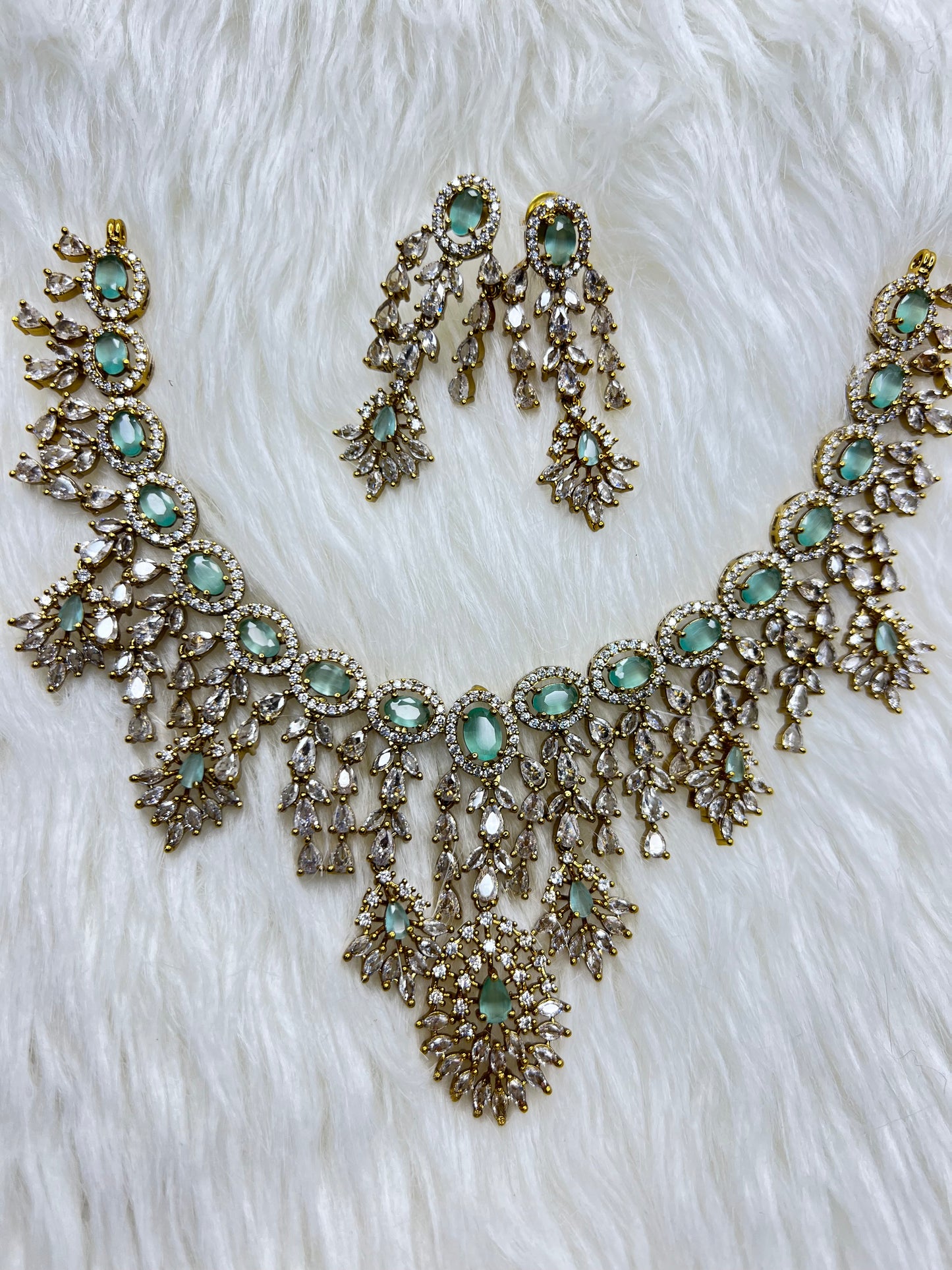 Premium bridal ad necklace product code 887