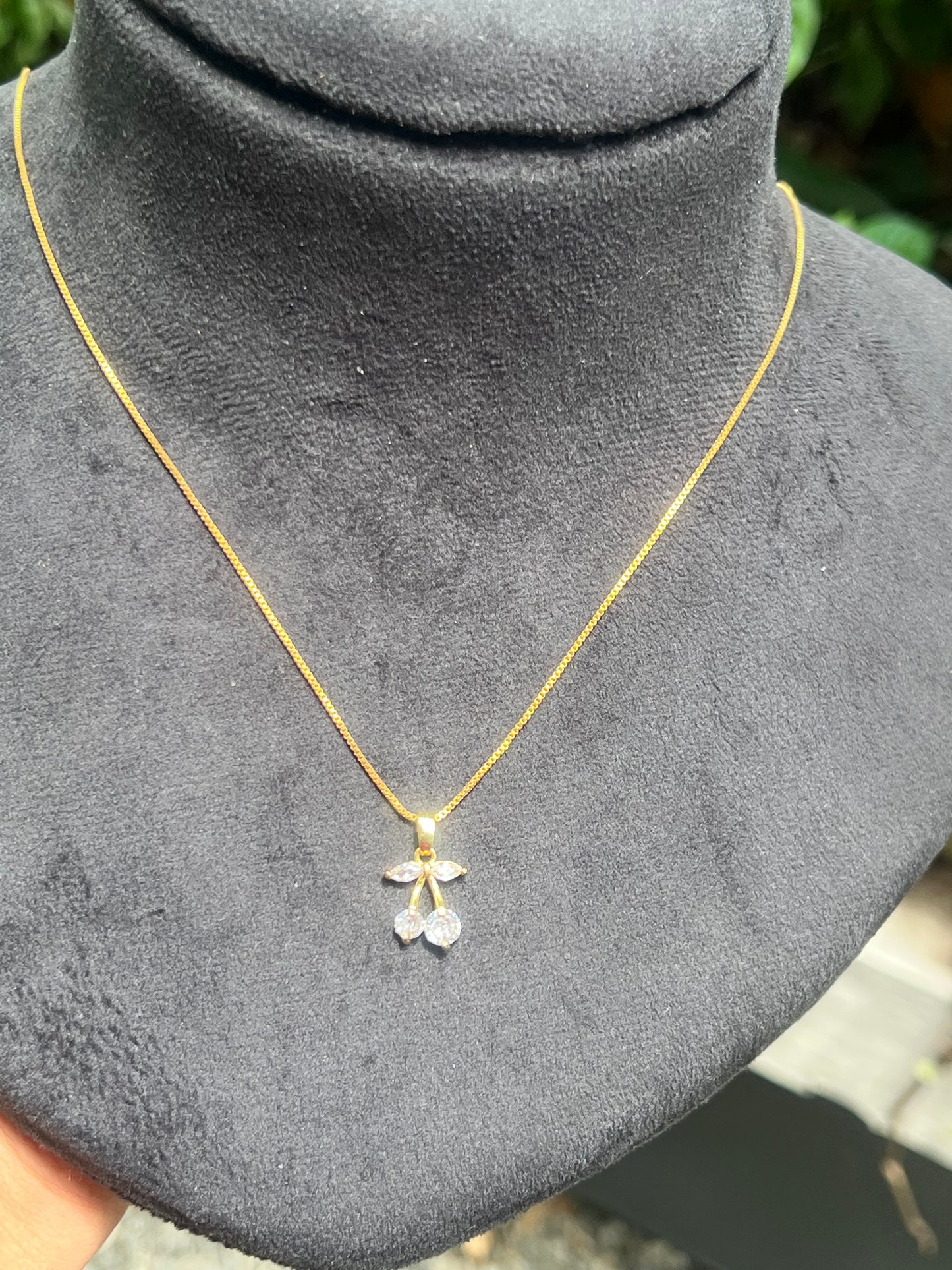 Premium gold plated daily wear pendant with gold plated 6pidi box chain product code G68