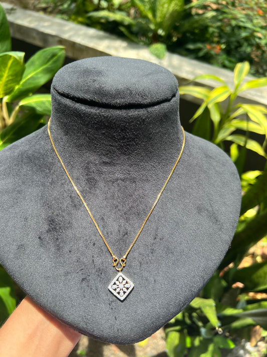 Premium daimond finish pendant chain set product code N229