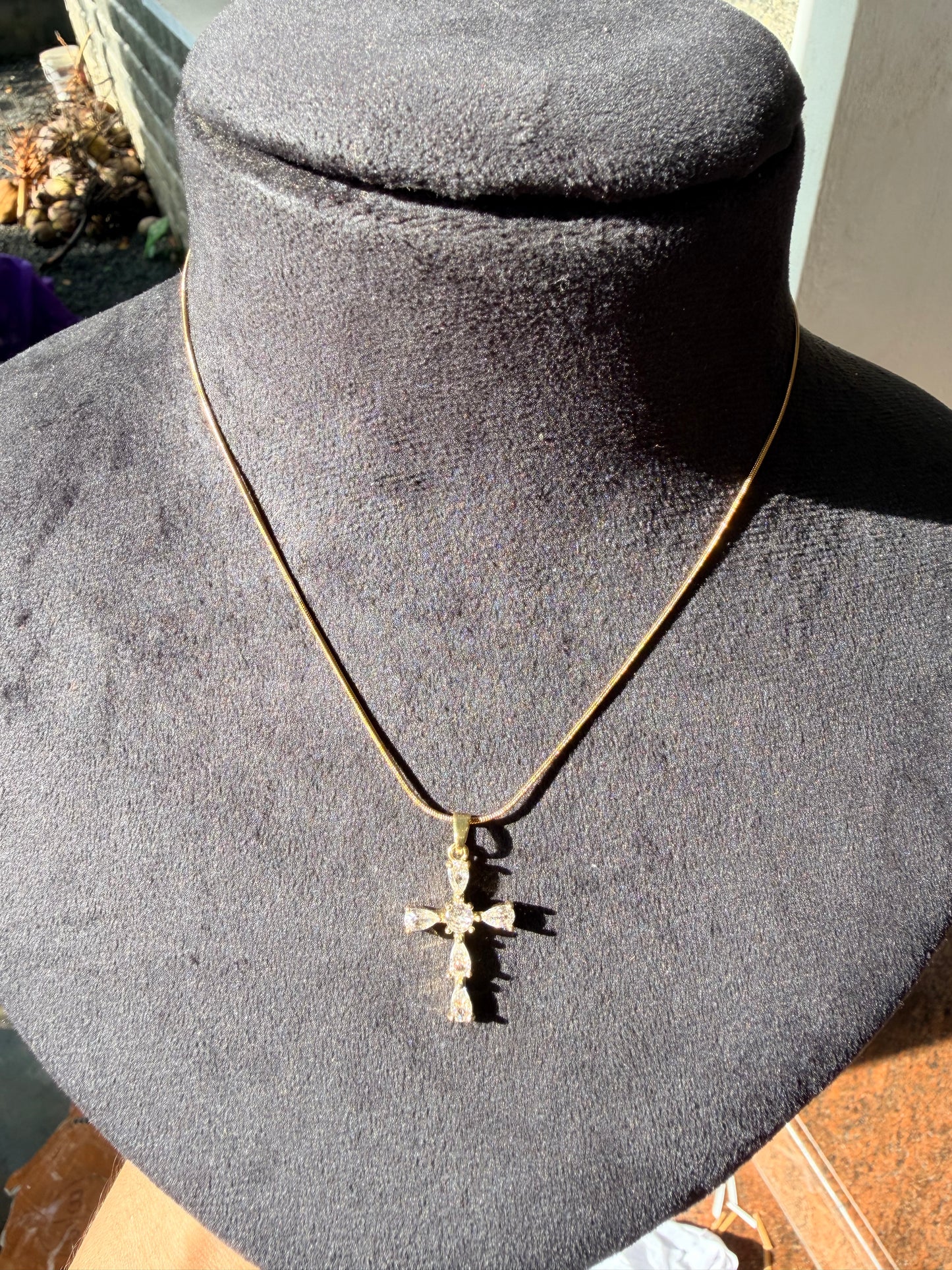 Premium stainless steel cross pendant chain product code G142