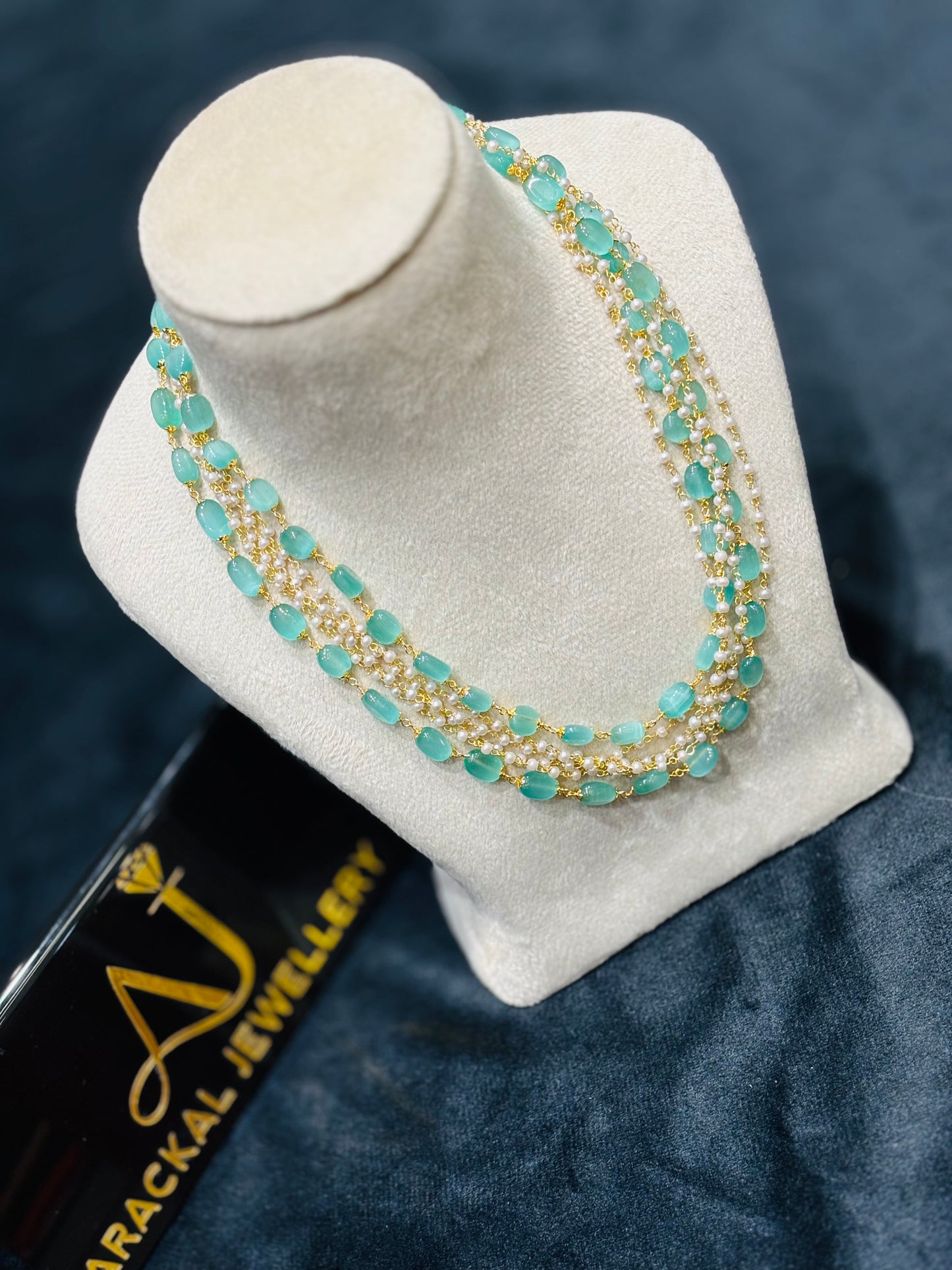 Premium trending pearls layered necklace product code N389