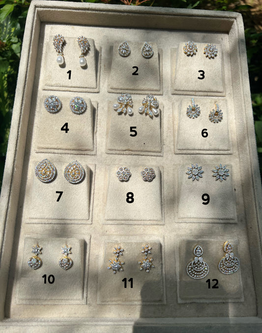 Premium quality ad daimond finish studs product code E61