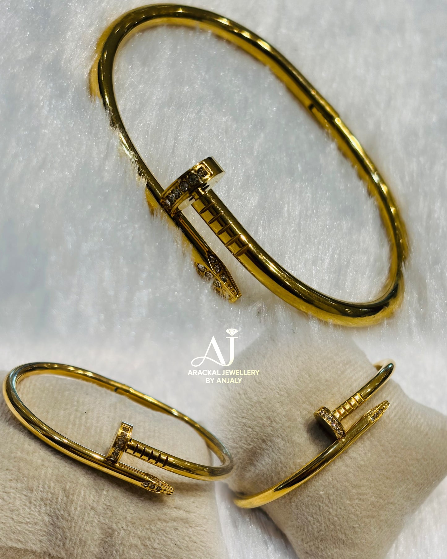 Premium daily wear anti tarnish openable bracelet product code B73