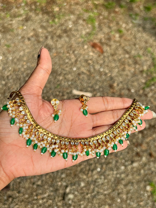 Premium quality ad bridal beads hanging necklace product code 351
