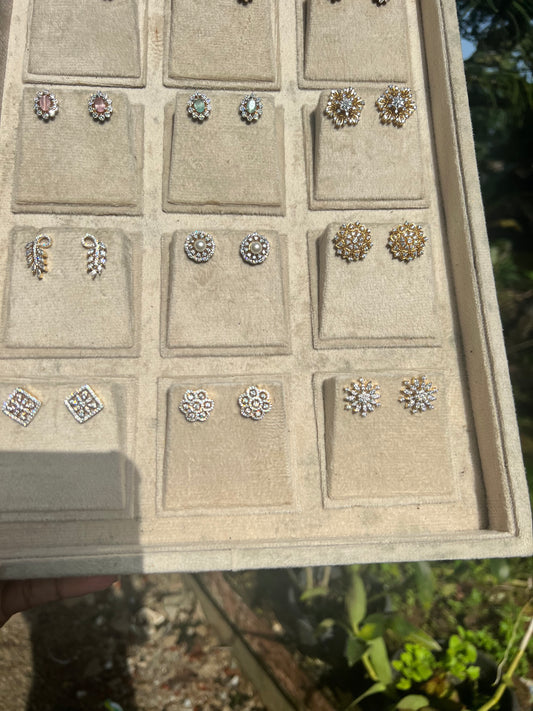 Premium diamond finish earrings product code E19