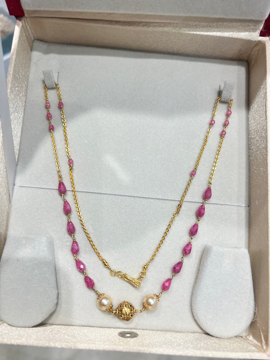 Premium handmade pearl necklace code P101