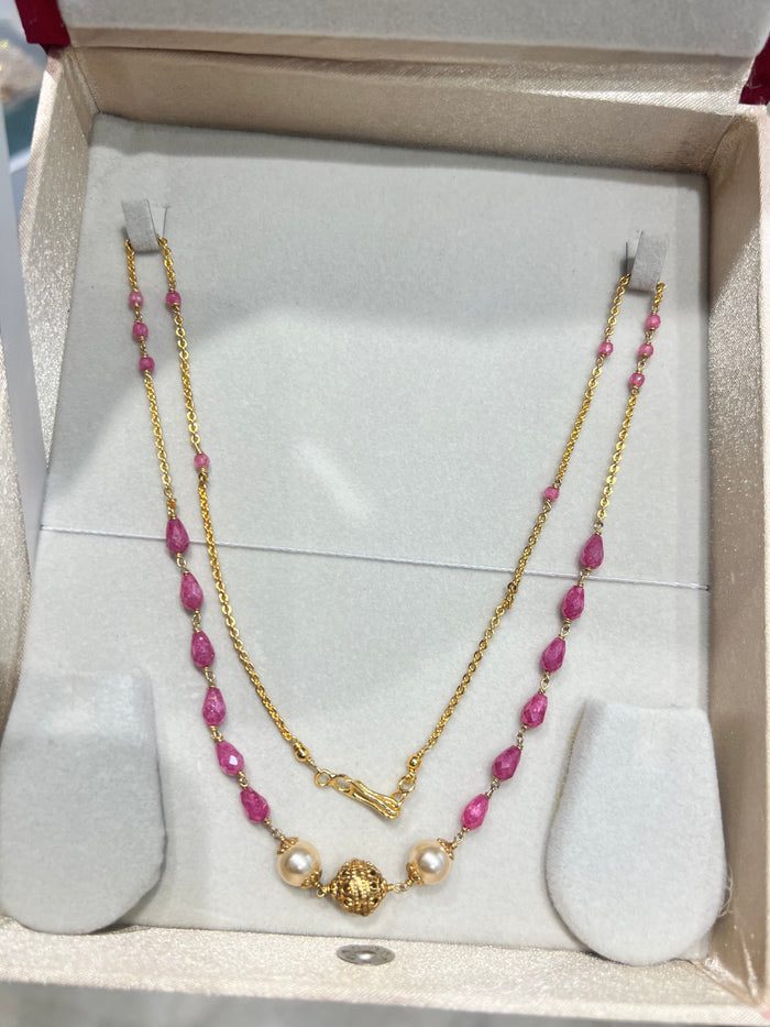Premium handmade pearl necklace code P101