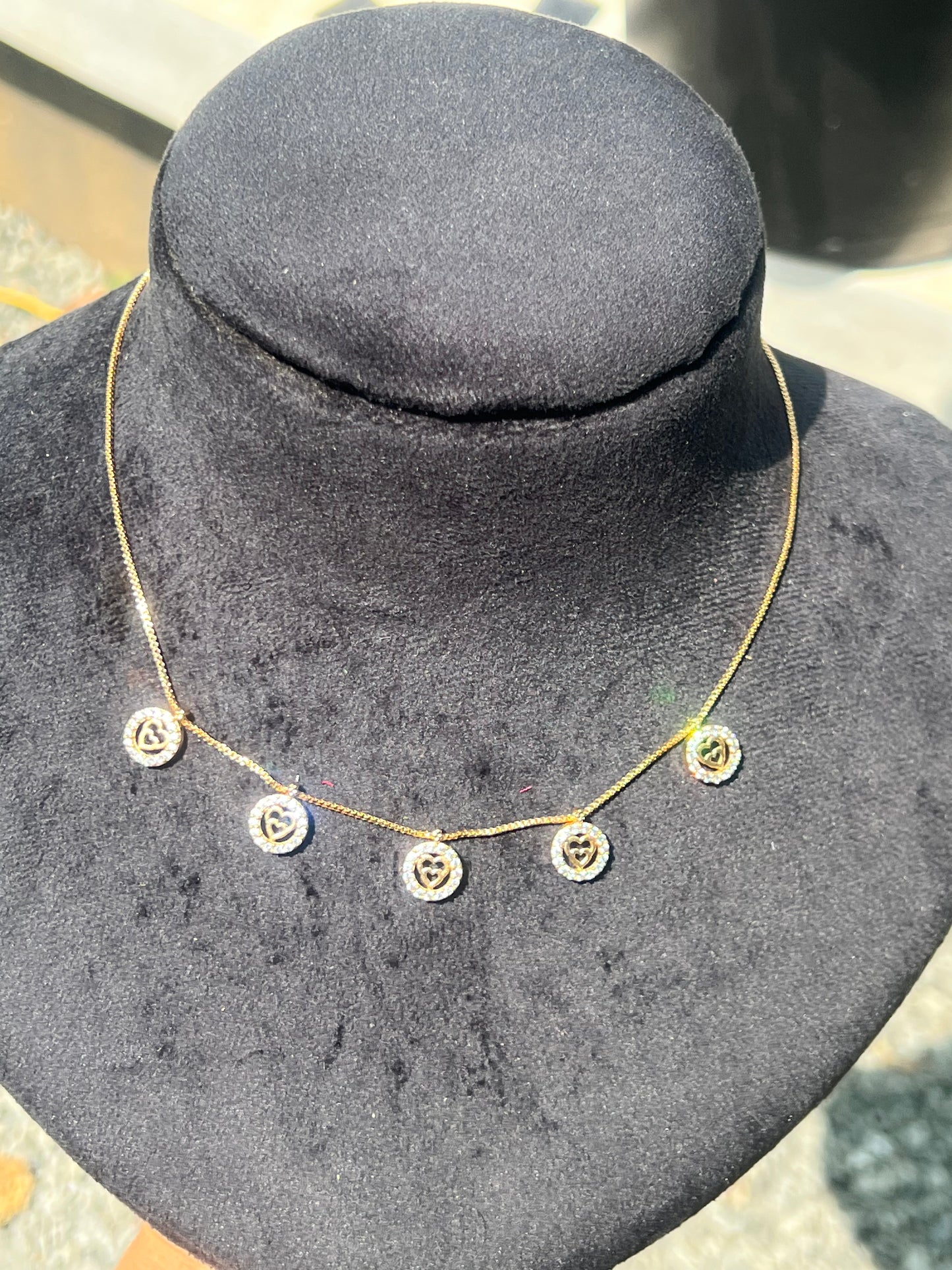 Premium gold plated daily wear charm necklace product code D109