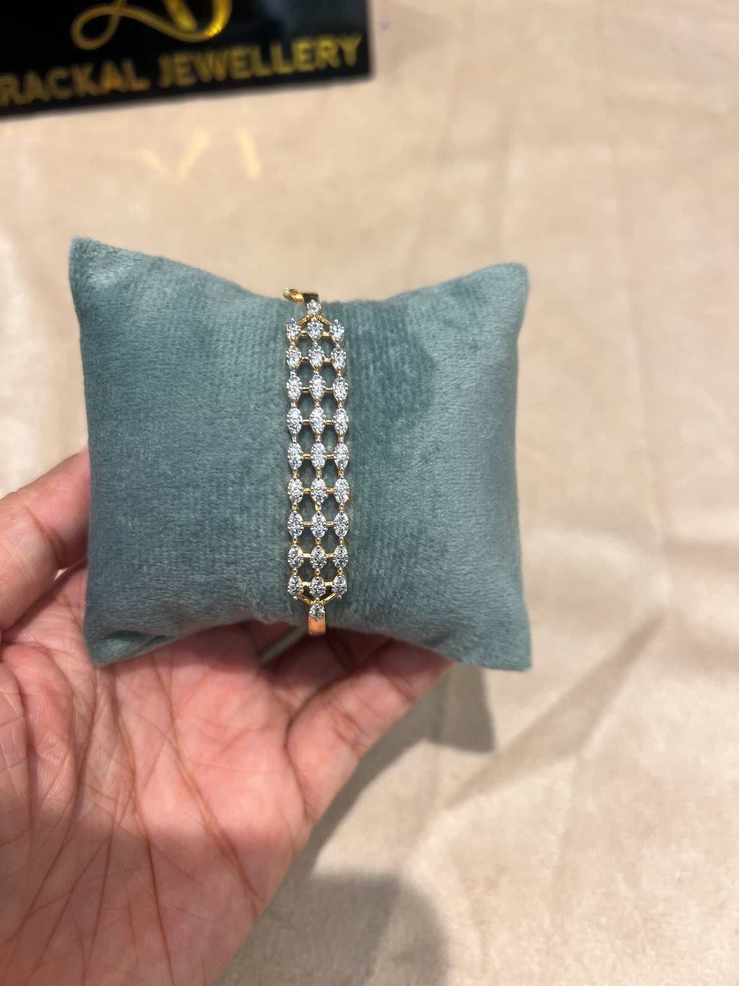 Premium party wear diamond finish openable bracelet product code B205