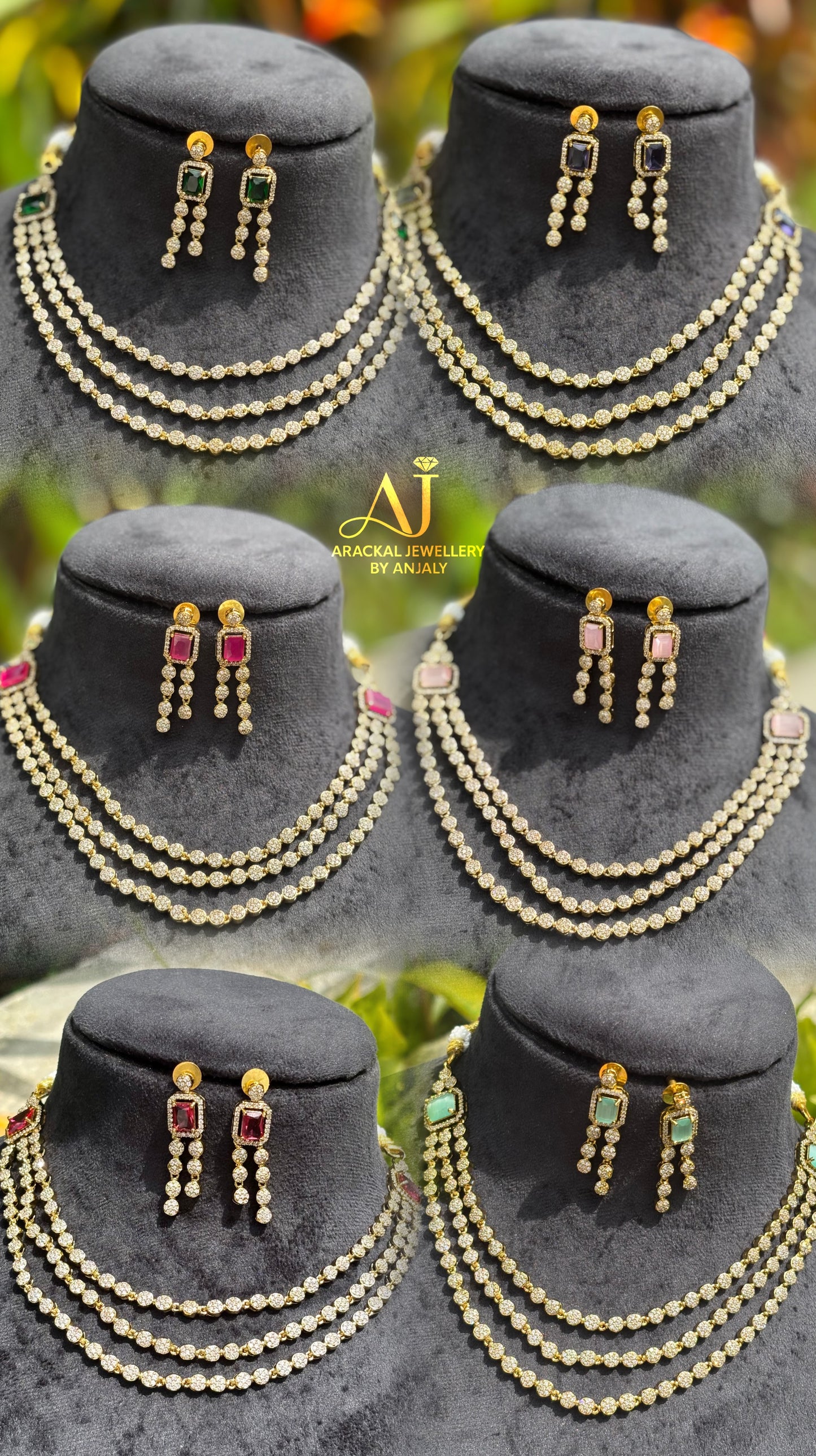 Premium 3 layer ad necklace product code N275