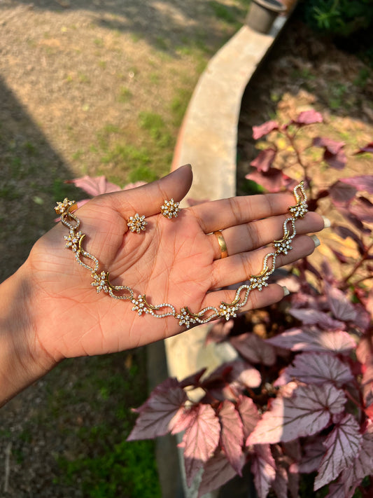 Premium floral ad necklace and product code 1126