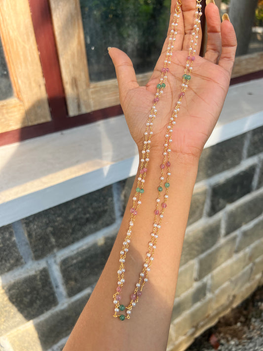 Premium pearl 2layer necklace product code P51