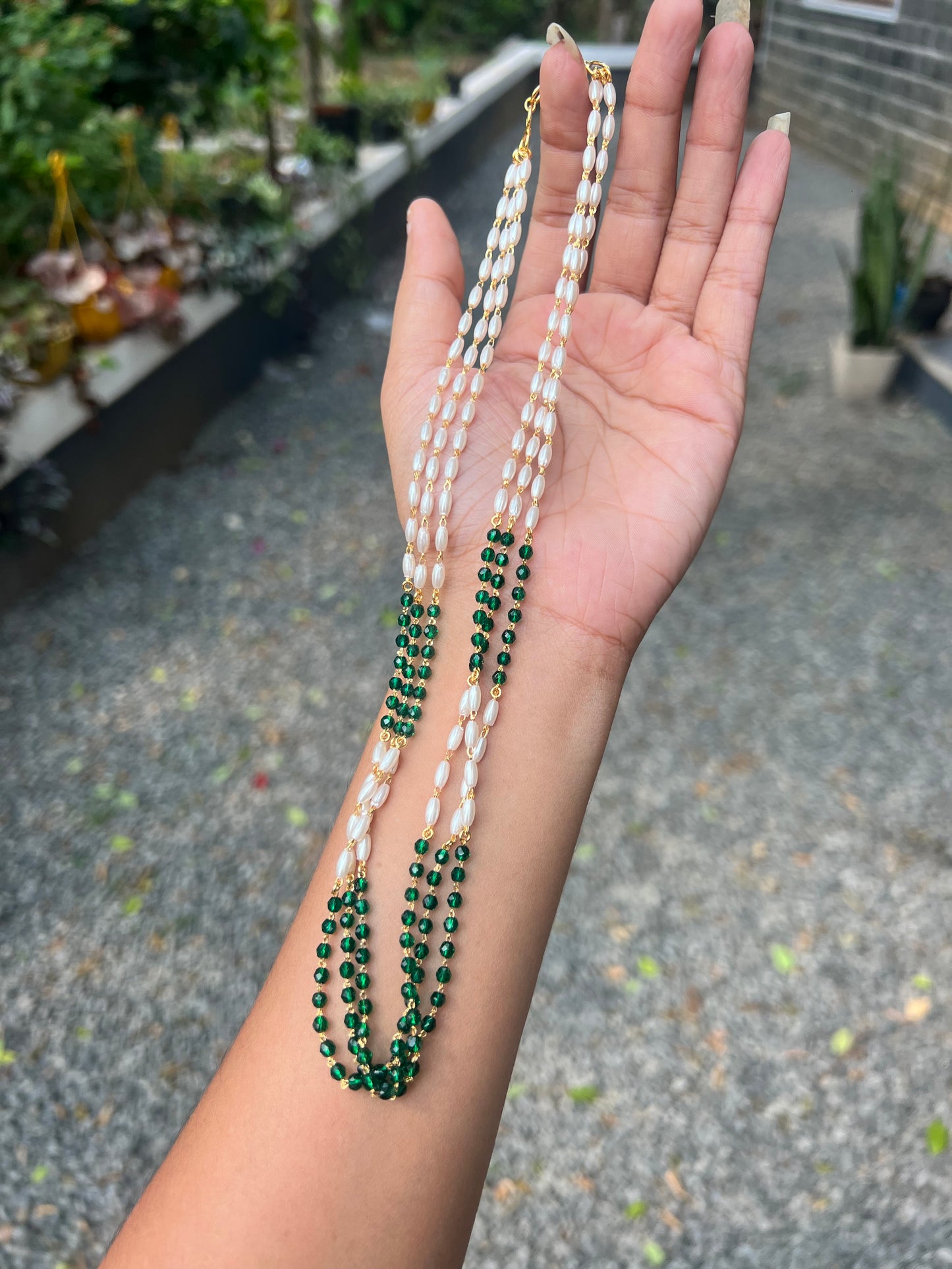 Premium trending pearl Mala product code P25