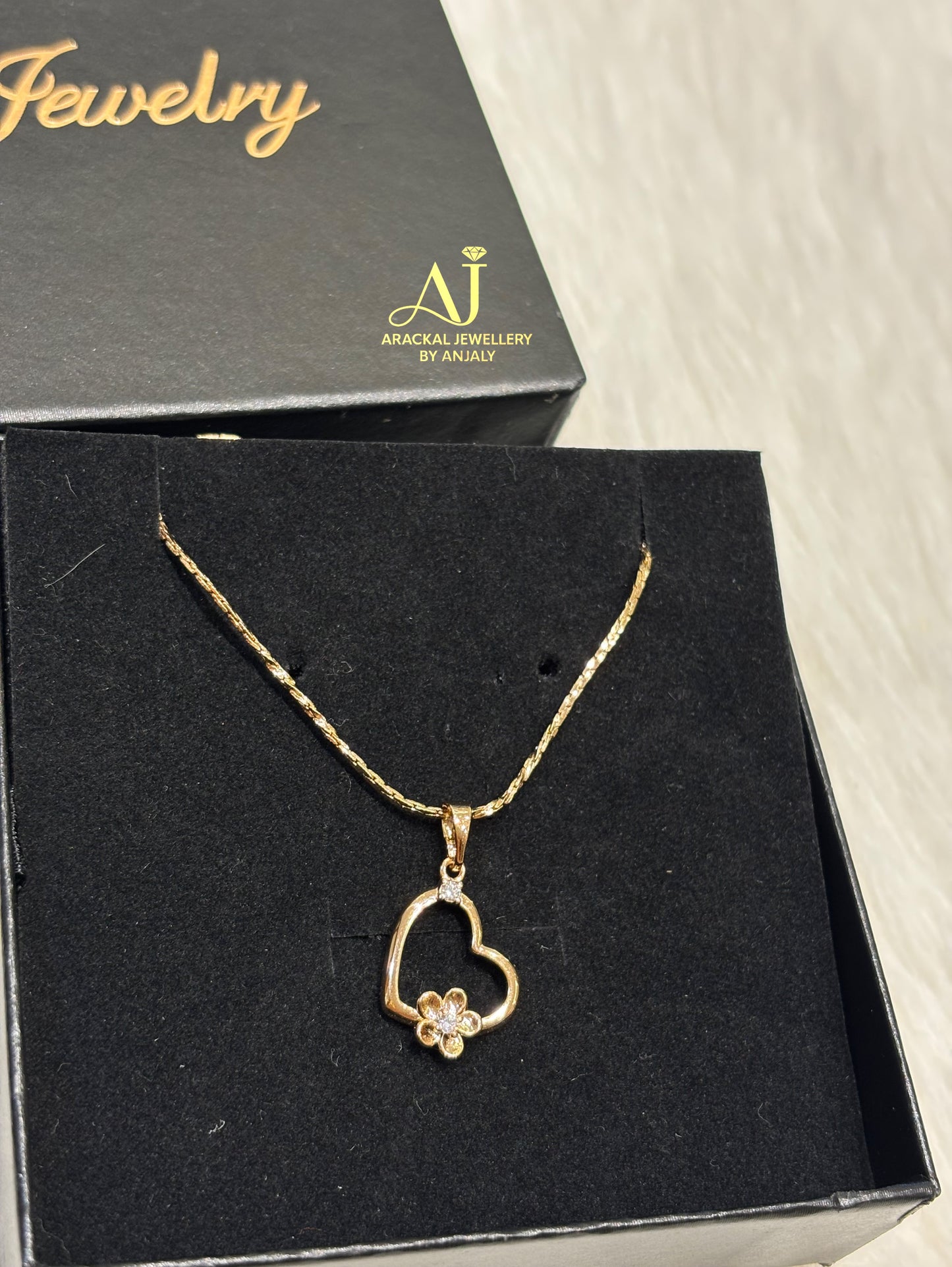 Premium 18k gold plated cz pendant chain product code N20