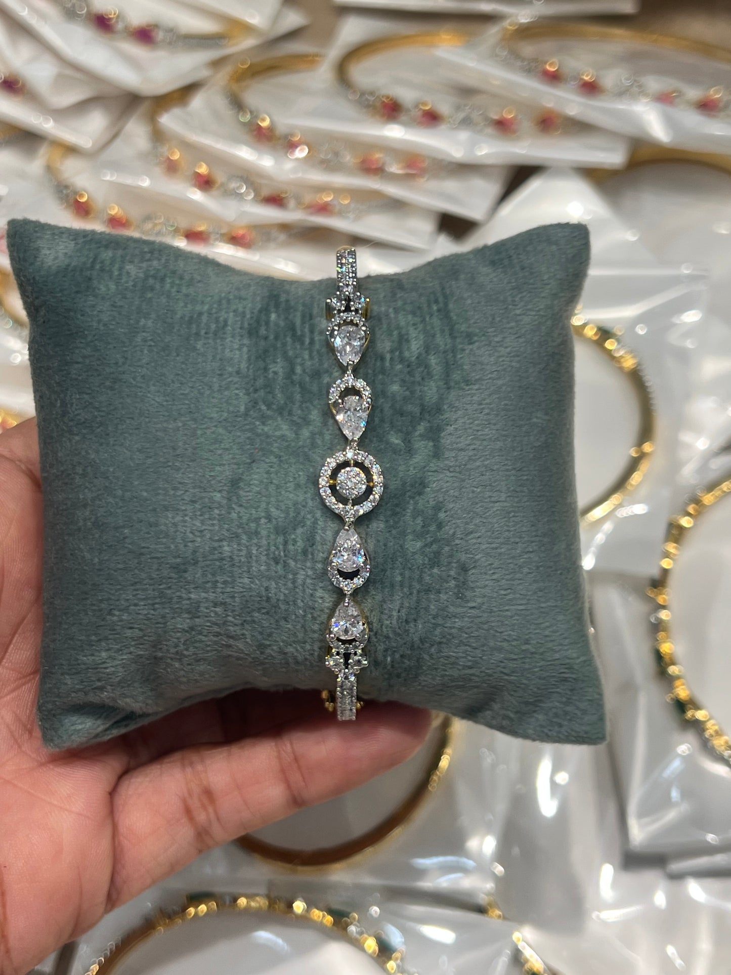 Premium party wear diamond finish openable bracelet product code D205