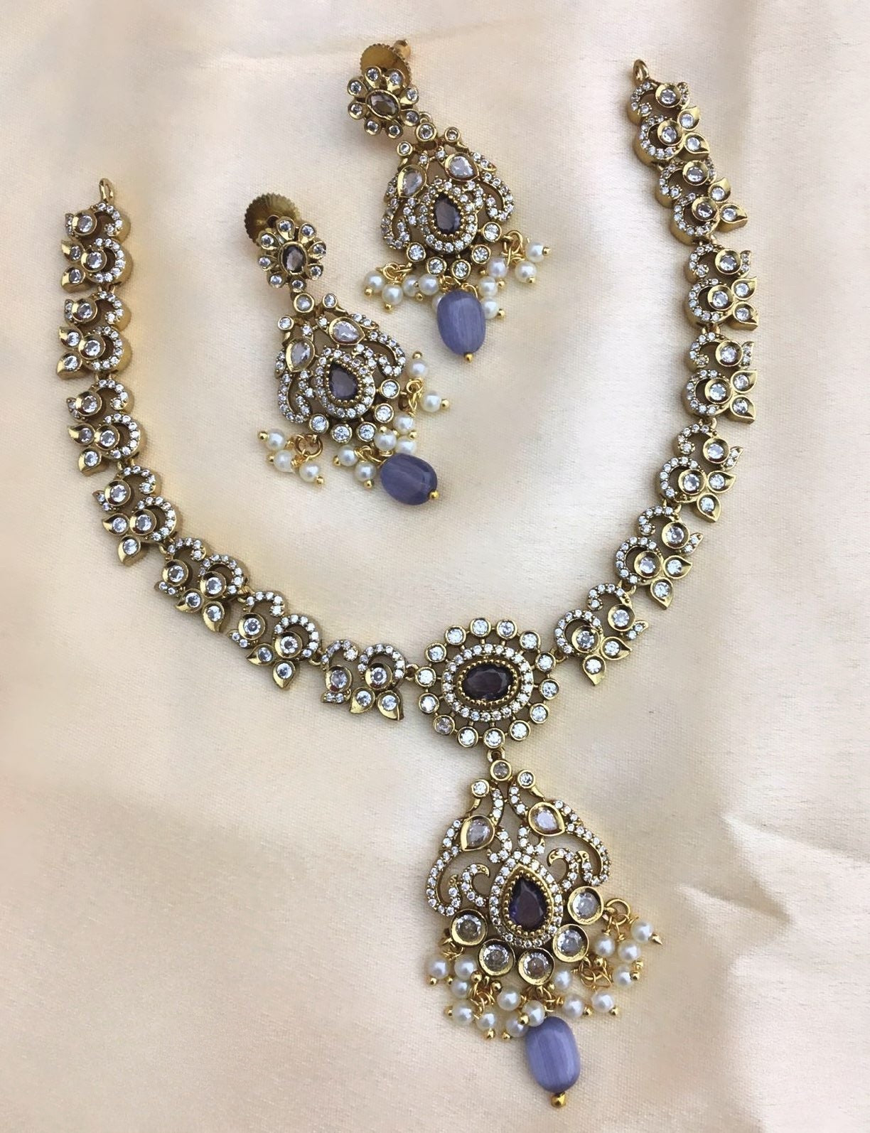 Premium Victorian jadau Kundan ad necklace