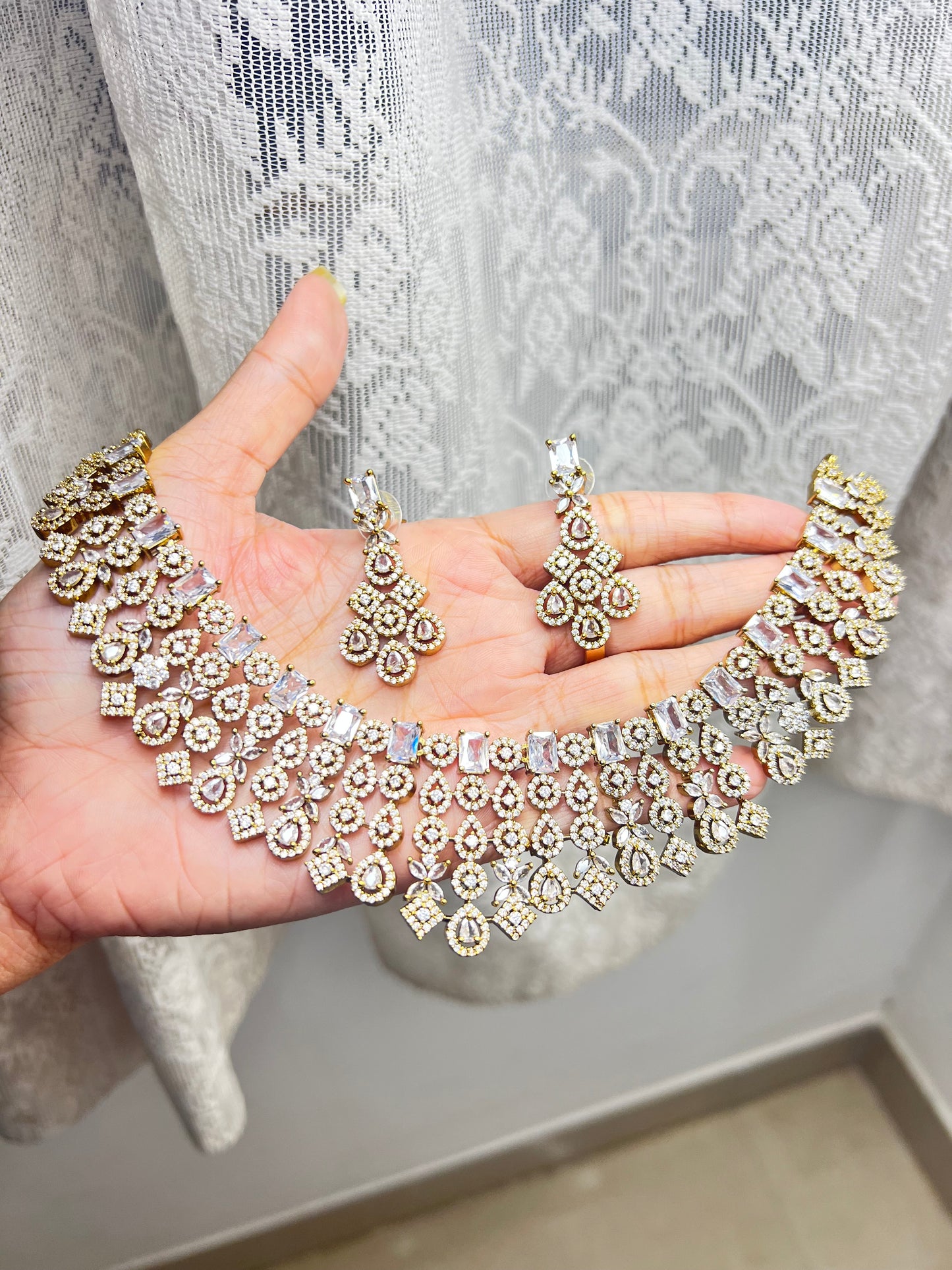 Premium Elegant Ad bridal necklace product code 610