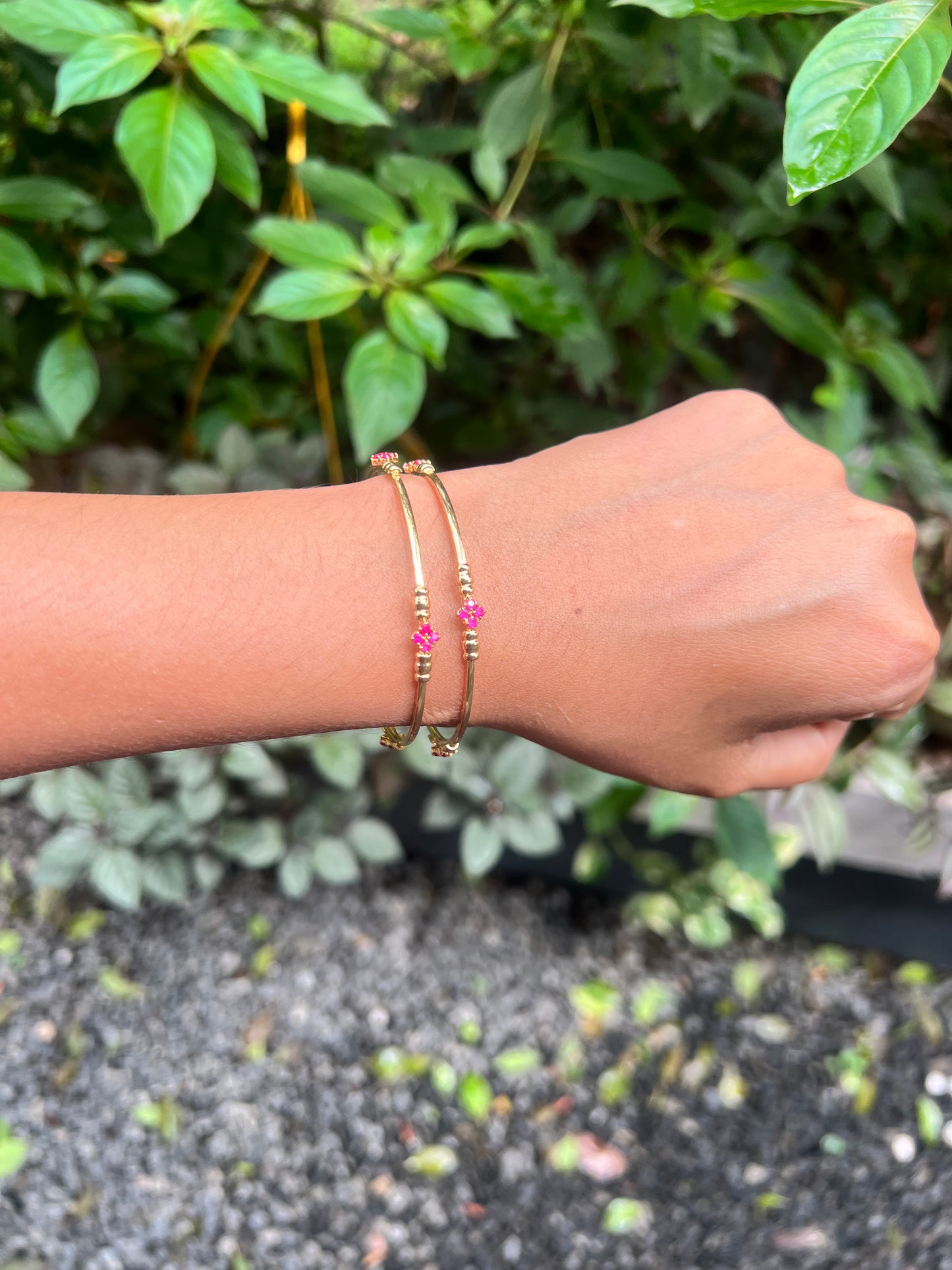 Premium daily use gold plated bangles set of 2 product code AD12