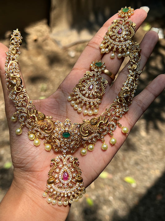 Premium designer necklace product code 1093