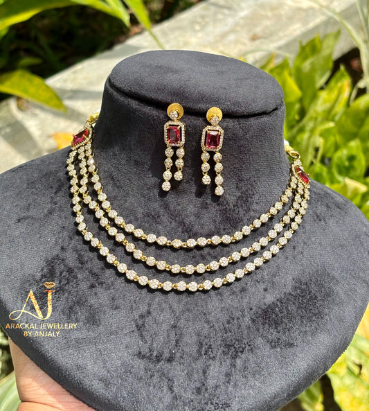 Premium 3 layer ad necklace product code N275