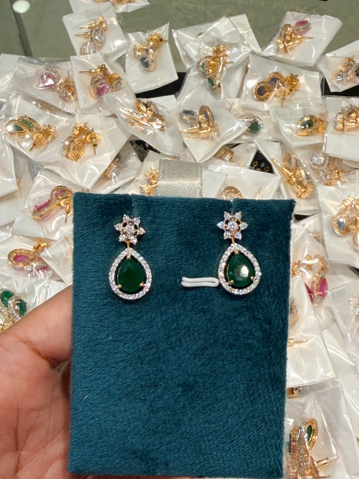 Premium diamond finish earrings product code E236