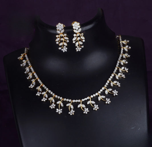 Premium diamond finish ad bridal necklace product code 900