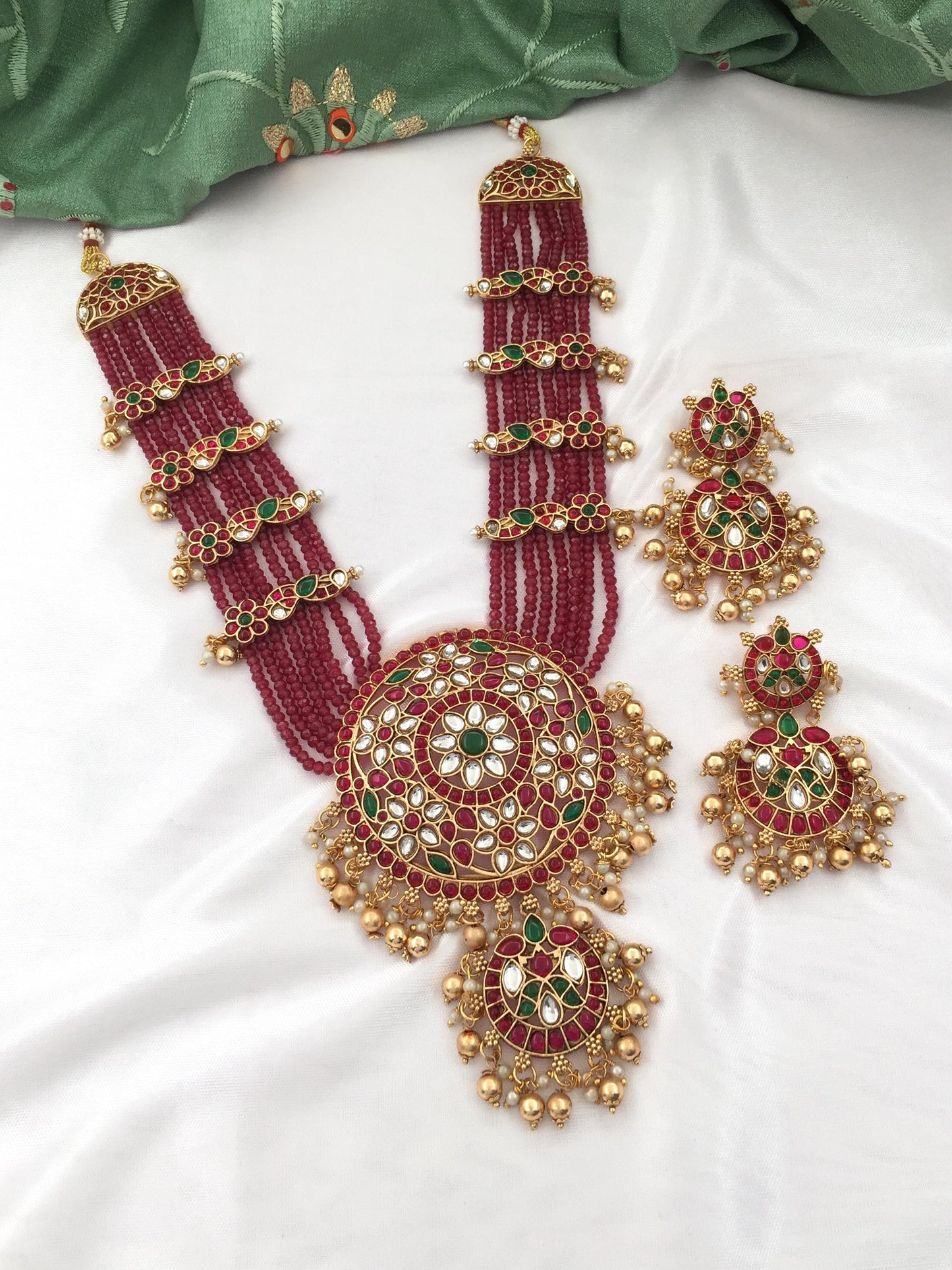 Premium trending long beads no idol haram set product code N370