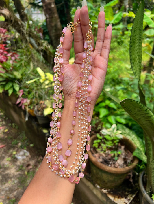 Premium  trending long beads and pearl long haram product code N161