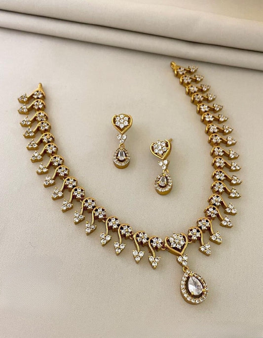 Premium Gem Drop Necklace Set