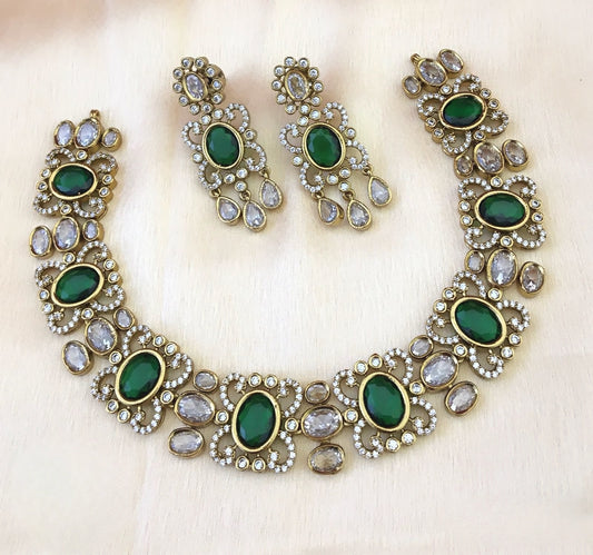 Premium jadau Kundan bridal necklace product code 658