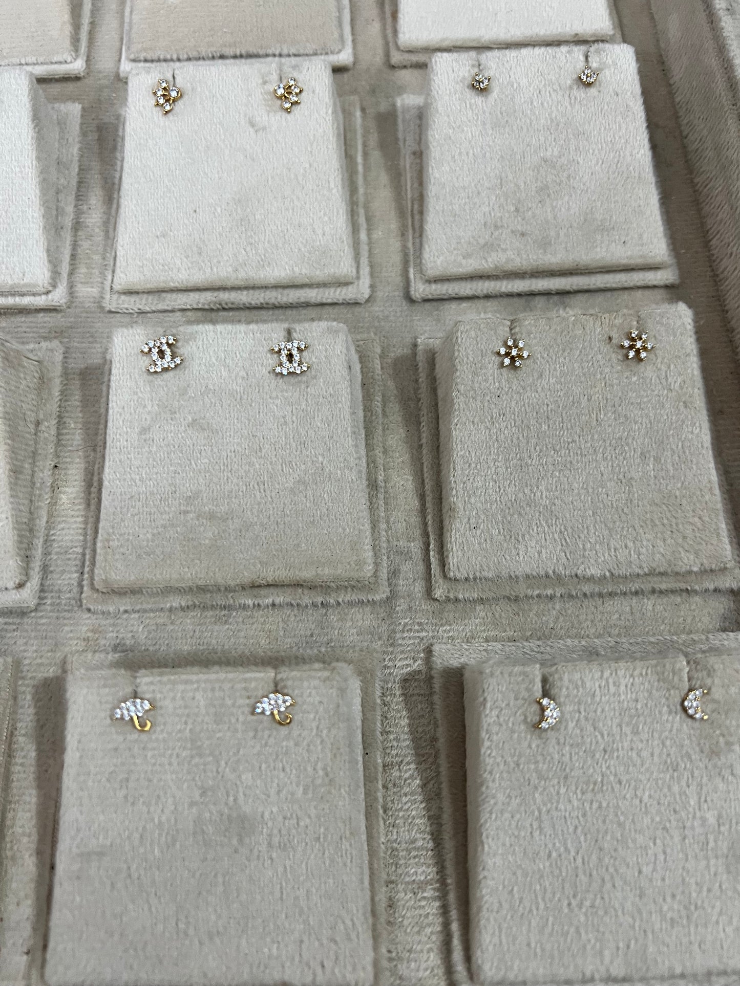 Premium daily wear anti tarnish screw back second stud /nosepin/ kids stud