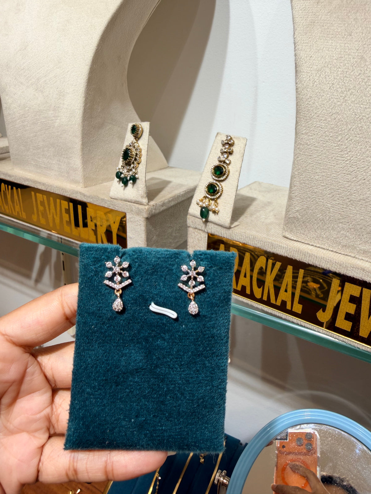 Premium diamond finish party wear earring product code E244