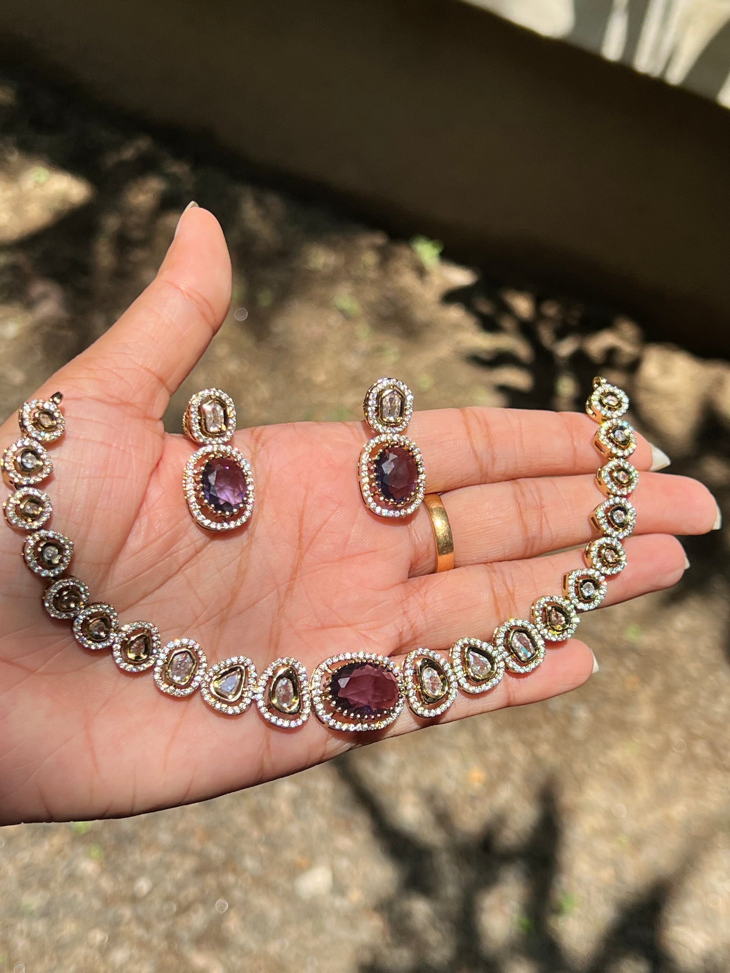 Premium jadau Kundan ad necklace product code 786