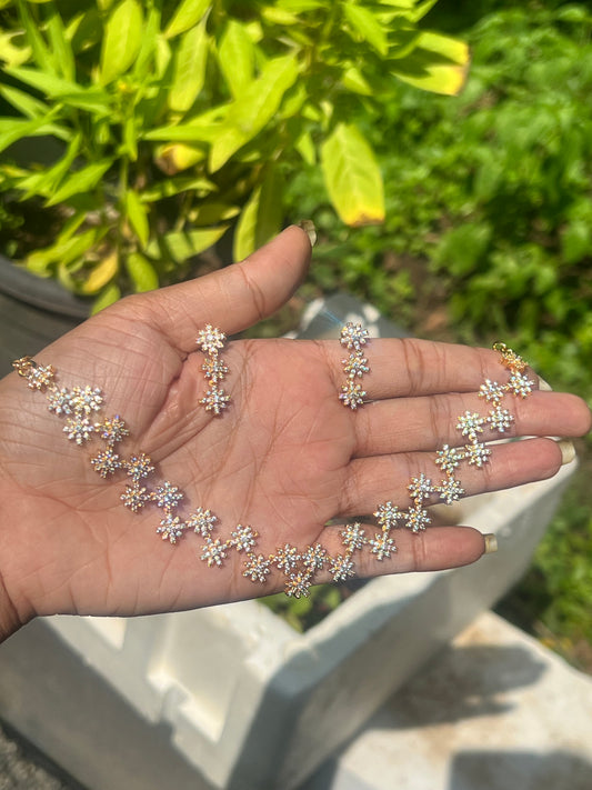 Premium quality ad bridal necklace set product code G101