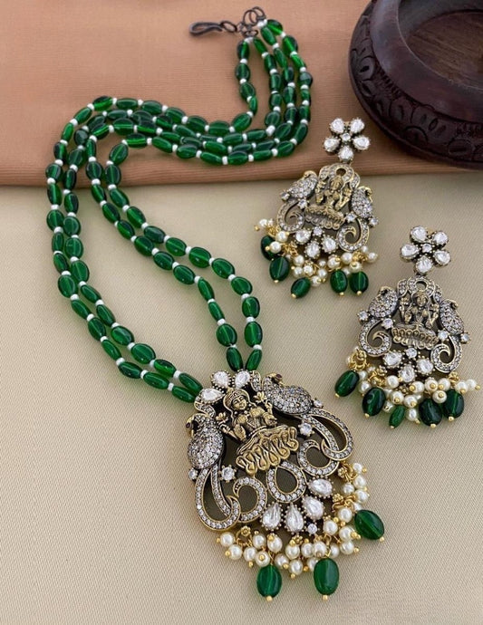 Premium Victorian 2layer lakshmi beads haram product code 592