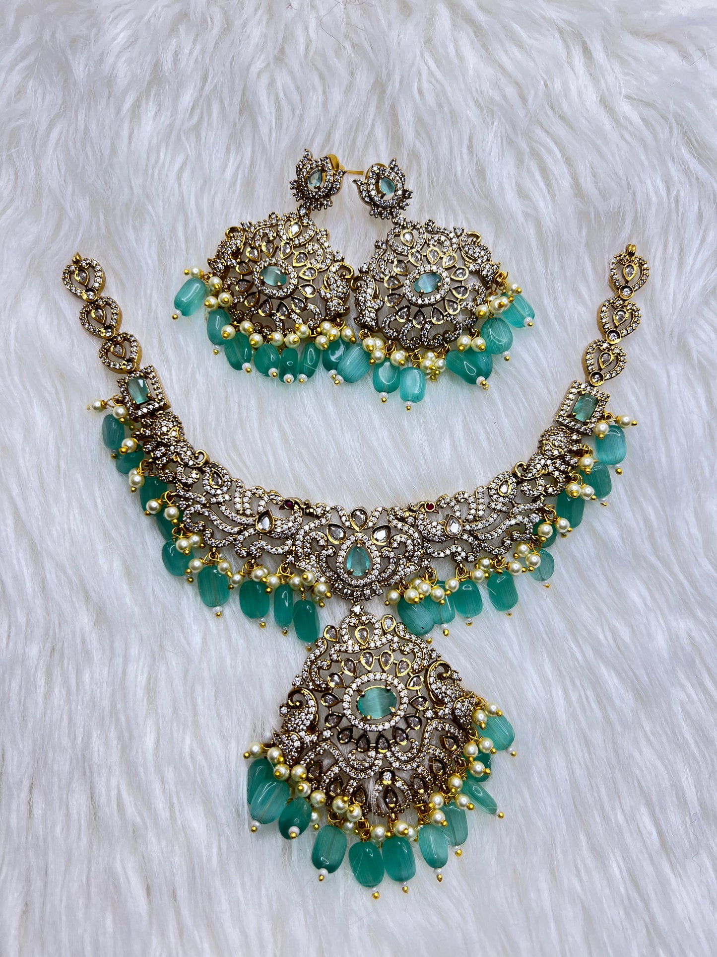 Premium trending bridal necklace product code 886