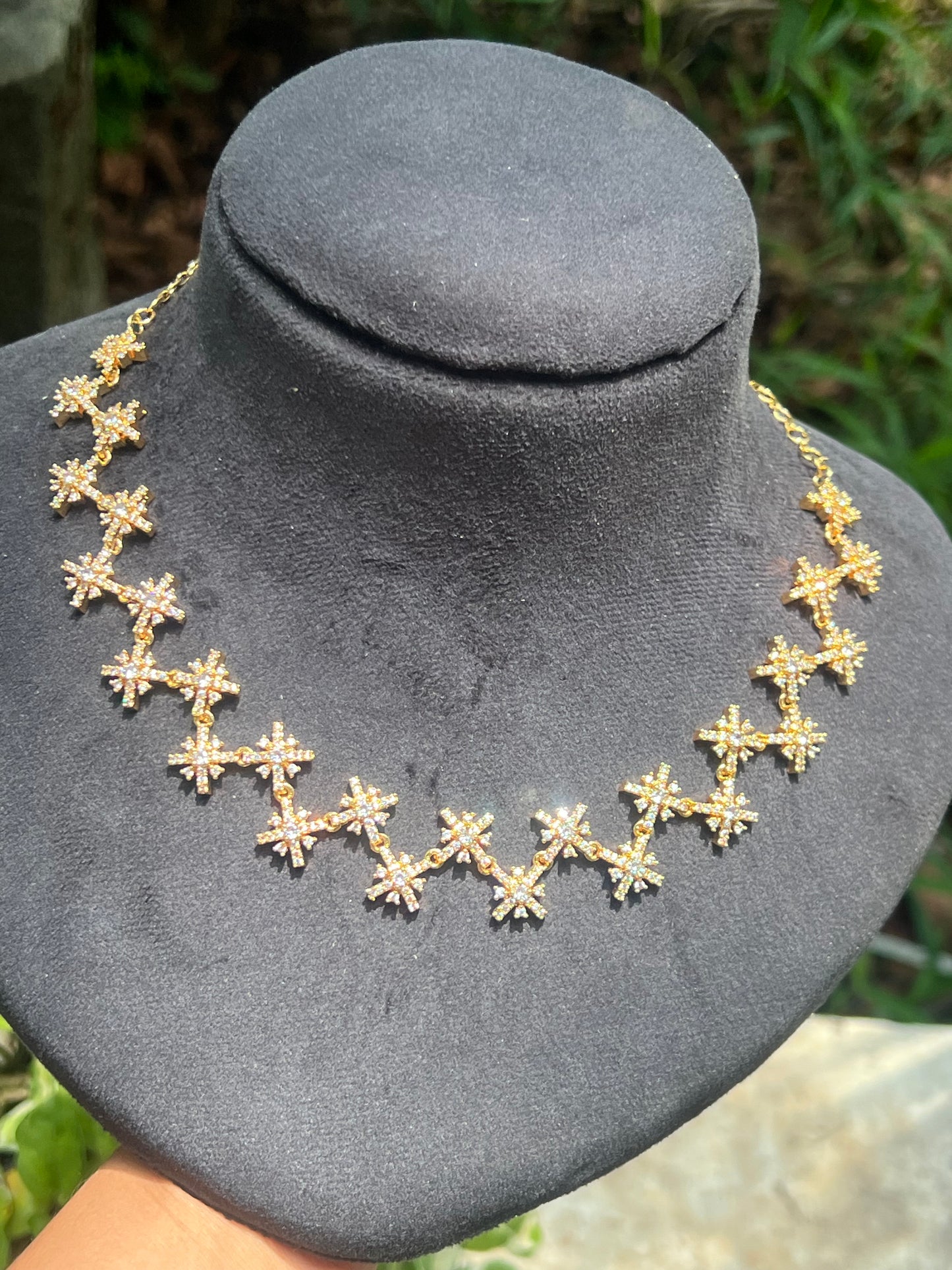 Premium gold plated ad Bridal necklace set product code G55