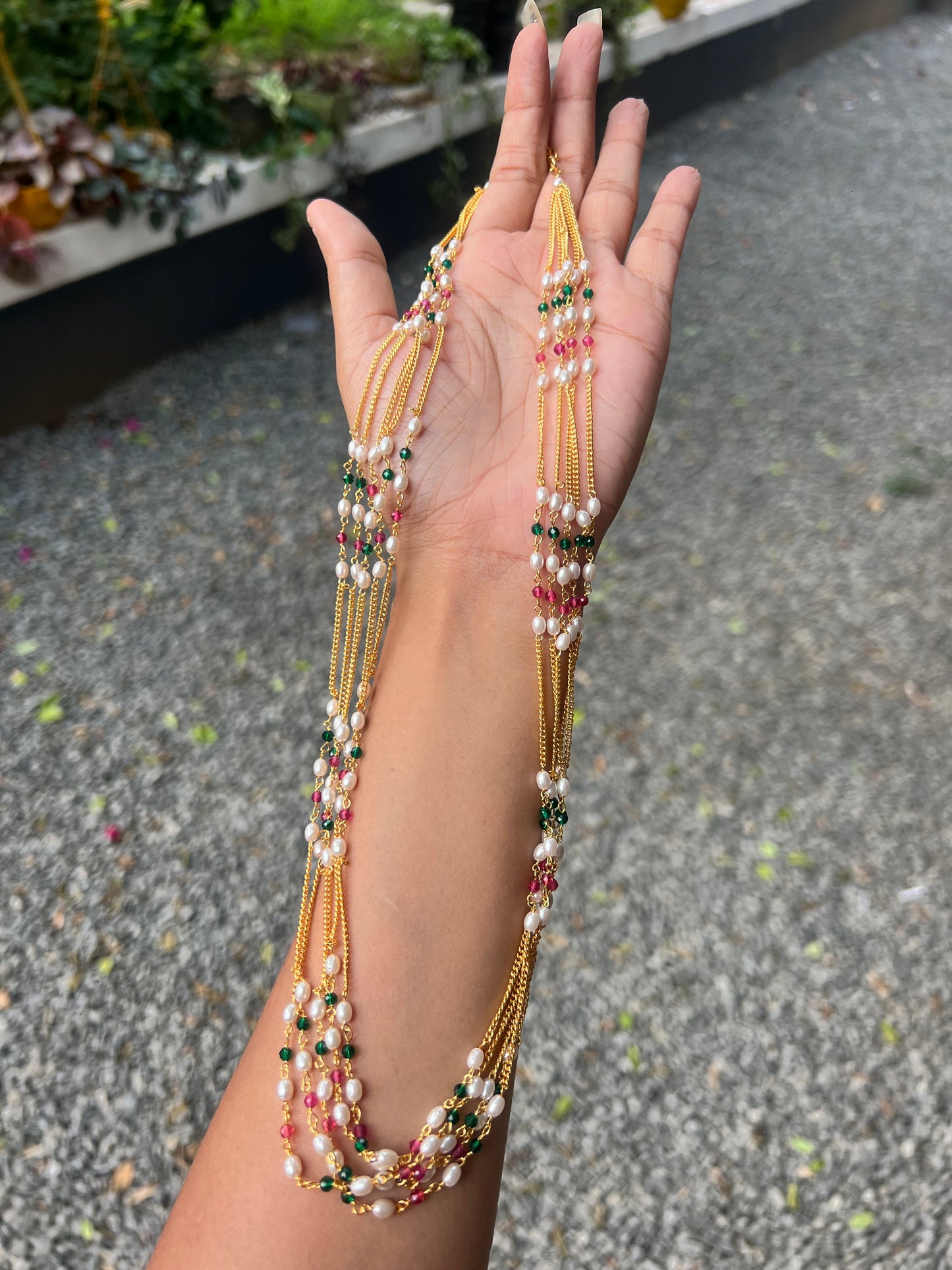 Premium trending pearl Mala product code P25