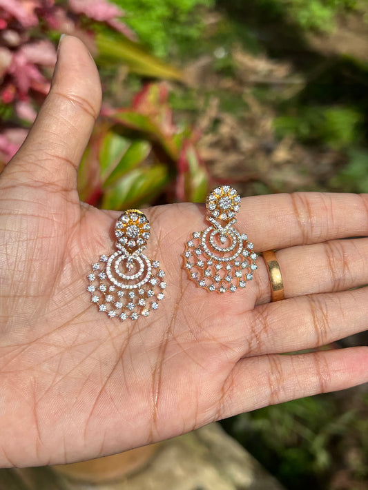 Premium diamond finish earrings product code E12