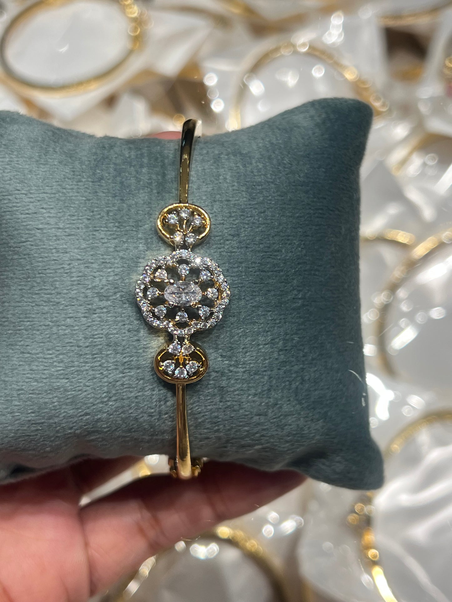Premium party wear diamond finish openable bracelet product code B12