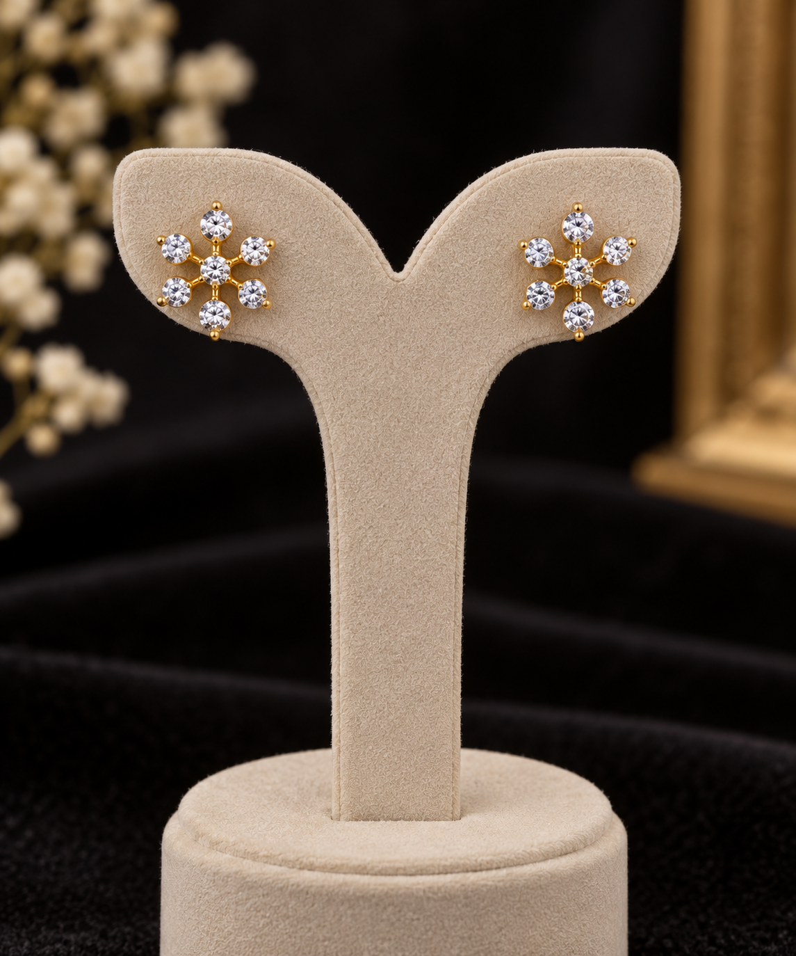 Premium diamond finish star stud product code E230