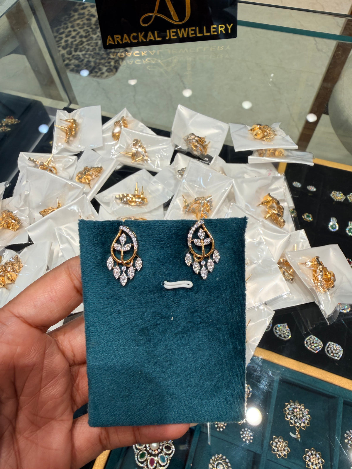 Premium diamond finish Party wear earring product code E239