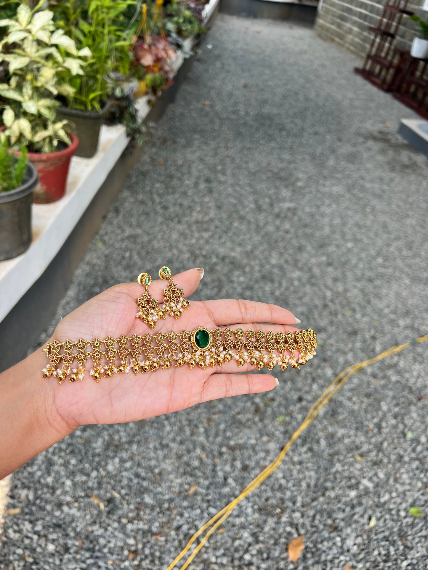 Premium quality Hansika inspired bridal choker set product code N341