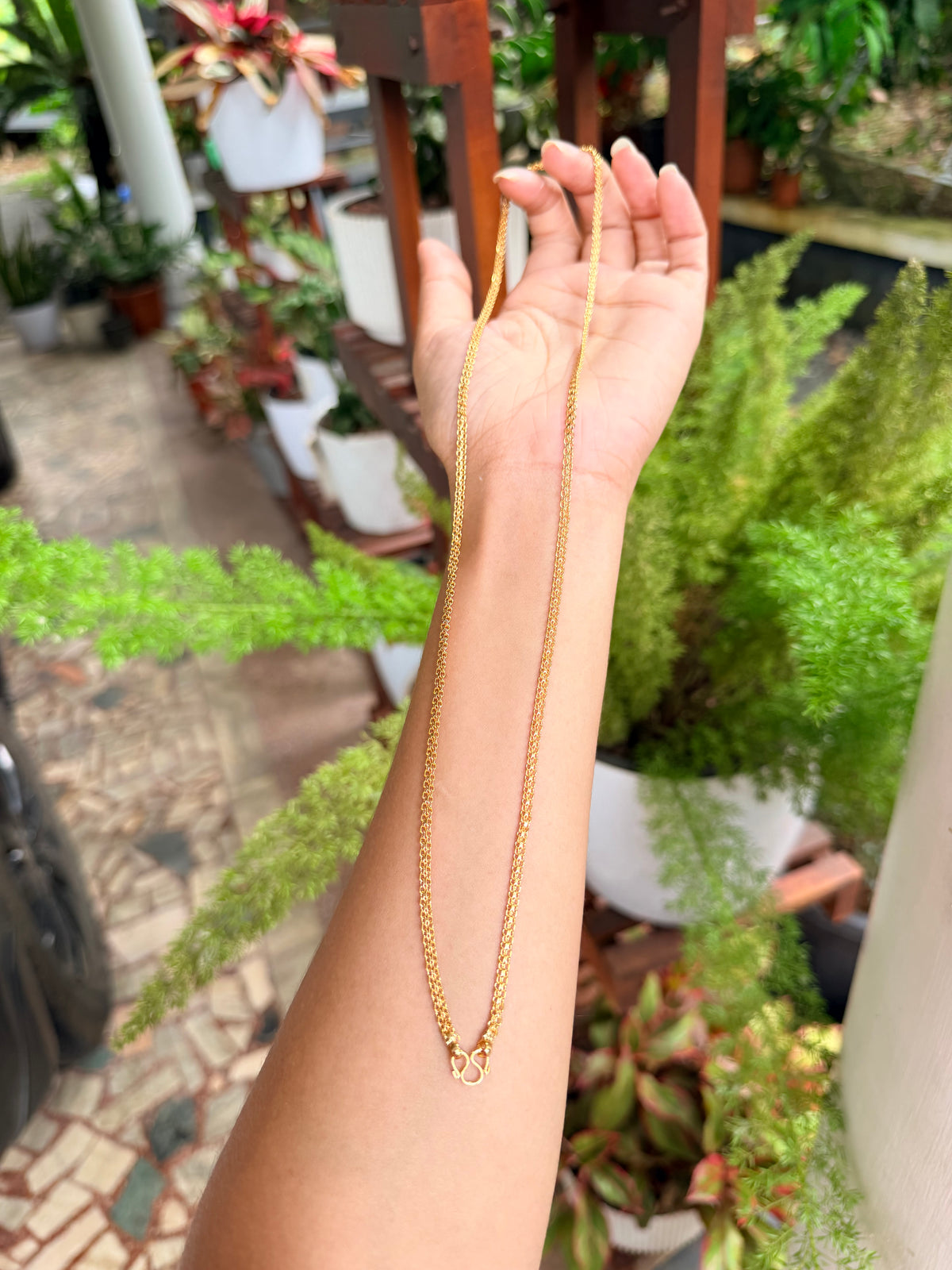 Premium gold plated daily wear 8 pidi thali chain product code G190