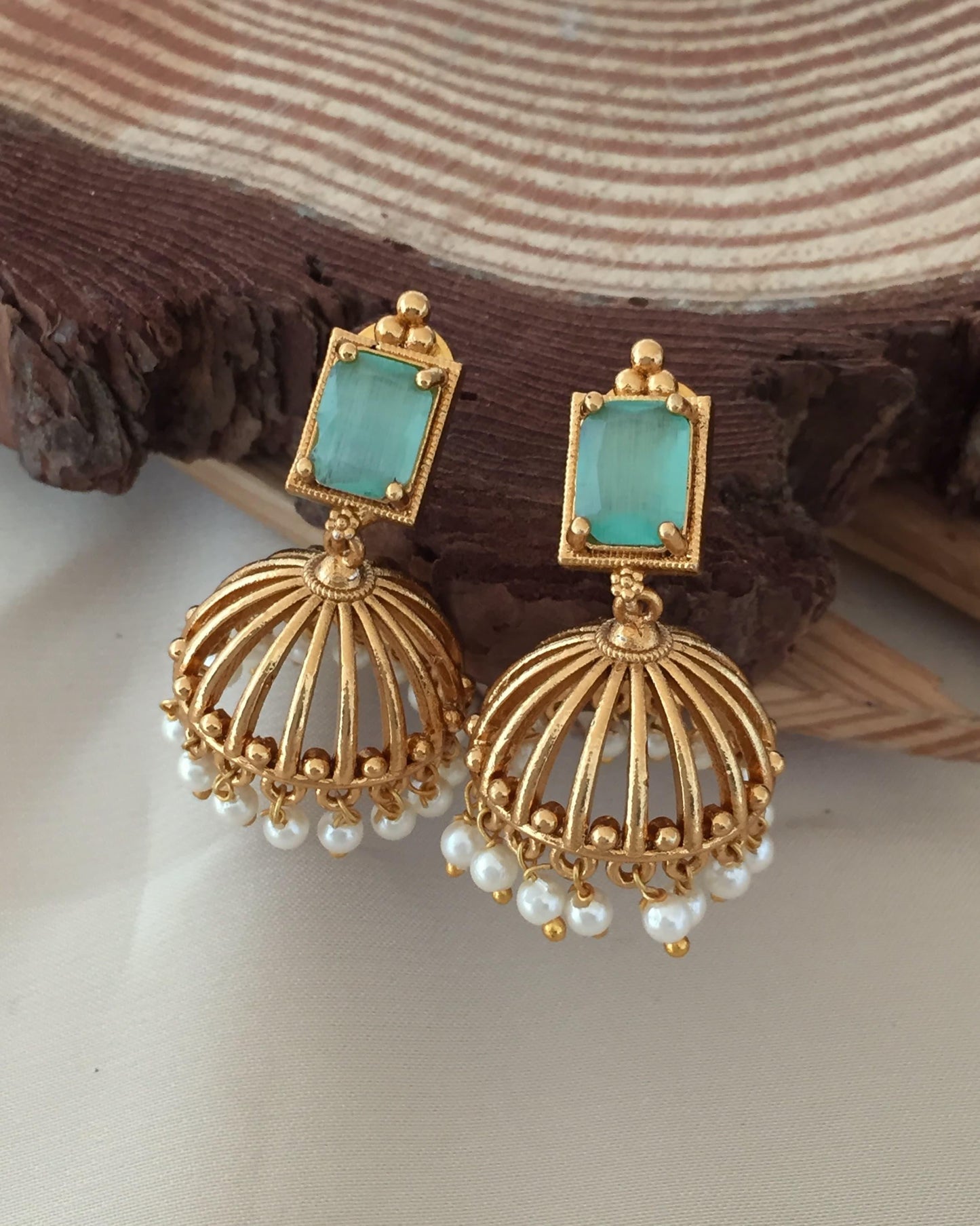Premium quality stylish delicate pearl hanging jhumka product code E50