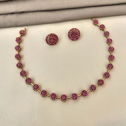 Ad floral necklace product code 405