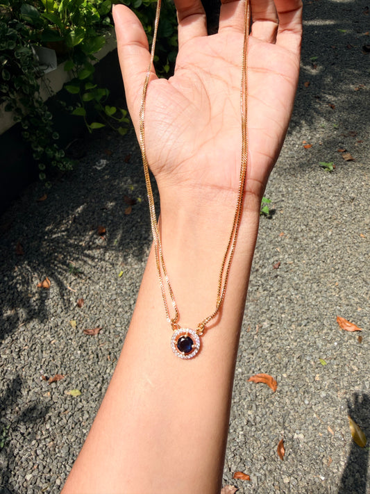 Premium gold plated 2layer pendant necklace product code G182